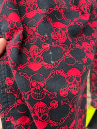 Image 5 of 1980s Life’s A Beach Rare Skull Black & Red Size Sm/ Medium Pants