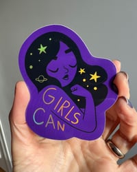 Image 1 of Girls Can stickers