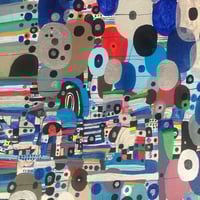 Image 2 of Abstract Orbs On Square Canvas