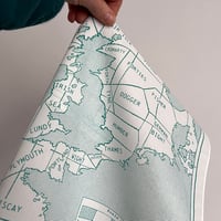 Image 4 of Shipping Forecast Area Map Handkerchief