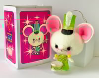 Image 5 of New Larger Size! Handmade Retro Christmas Drummer Mouse - 4 colours