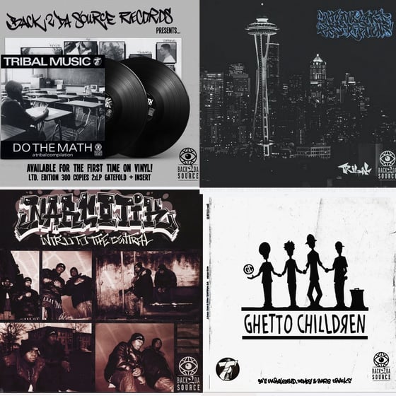 Image of Previous B2DS / Tribal Music Inc releases (Do The Math, GC, Narcotik, Untranslated Prescriptions)