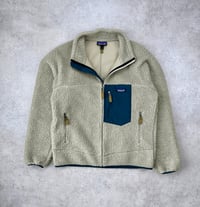 Image 2 of Patagonia Retro-X Fleece Jacket Pelican Borealis Green Large Mens