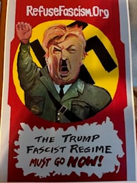 Image 2 of Trumpler Poster Pack: In The Name of Humanity and The Trump Fascist Regime Must Go Now!