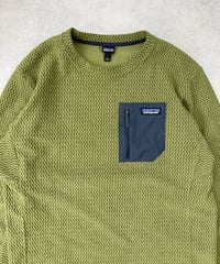 Image 2 of Patagonia R1 Air Crew Fleece Pullover Palo Green Large Mens 
