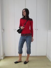 Image 1 of Amaya Arzuaga early 00s faux shirt sweater