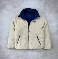Image 2 of Patagonia Reversible Silent Down Jacket Navy Medium Mens 