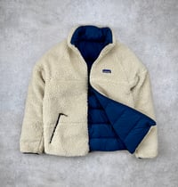 Image 3 of Patagonia Reversible Silent Down Jacket Navy Medium Mens 