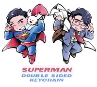 Image 1 of [SUPERMAN] Double-sided Keychain