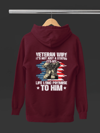 Image 6 of Veteran Wife Hoodie