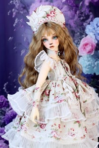 Image 3 of MSD MiniFee doll black dress - for small bust doll