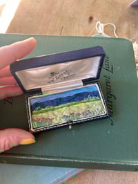 Image 2 of Embroidery Landscape In Vintage Box