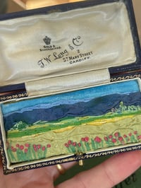Image 3 of Embroidery Landscape In Vintage Box