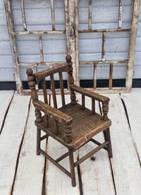 Image 2 of    Photo prop chair brown vintage