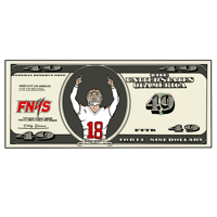 Image 1 of 49 Dollar Bill Pin & Sticker