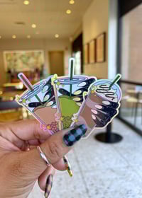 Image 2 of Caffeine Drink Holographic Stickers