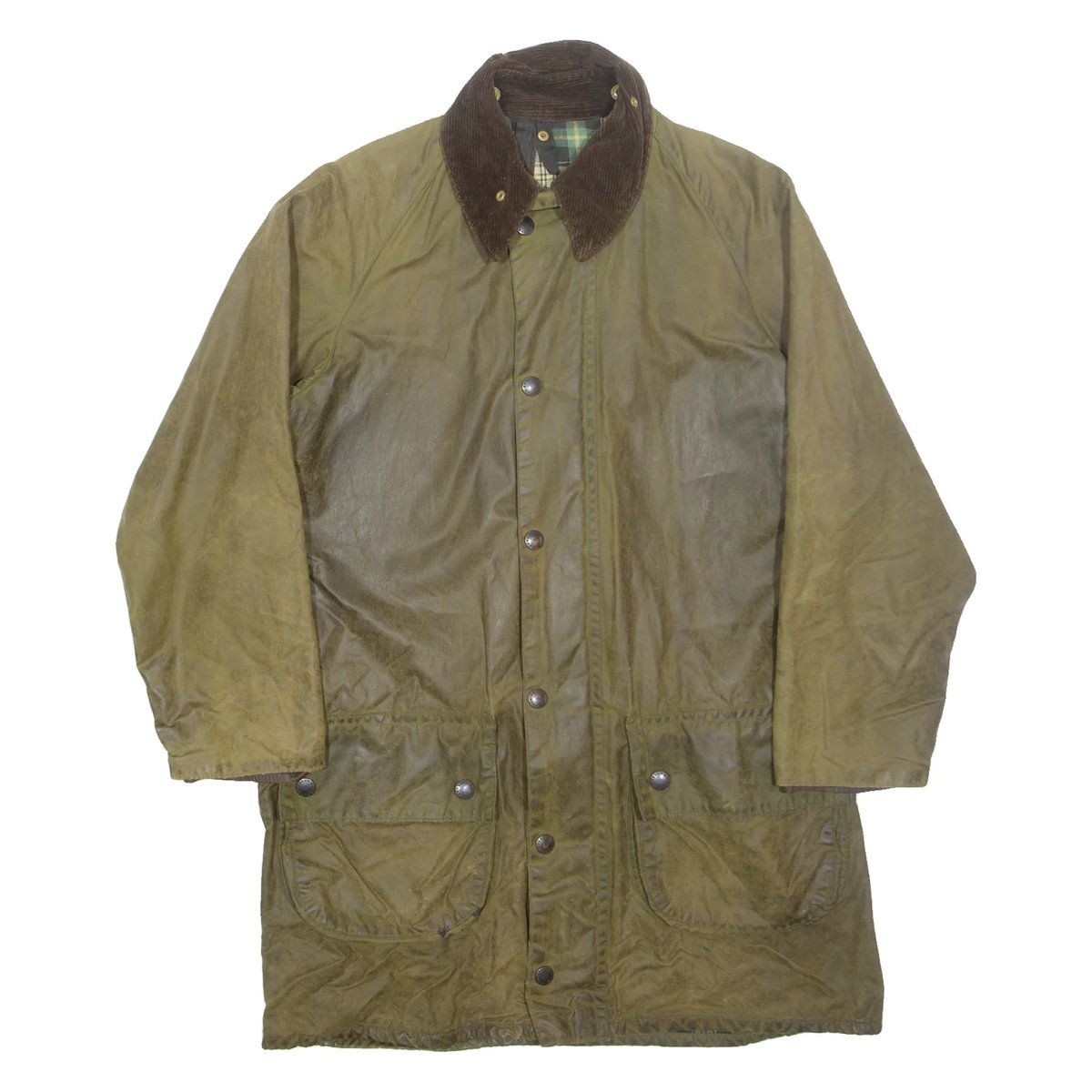 Vintage 90s Barbour Border Jacket - Olive | WAY OUT CACHE