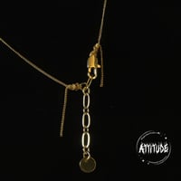 Image 3 of Dainty Custom Initial Letter 18k Gold Choker Necklace - handmade in London