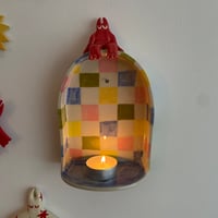 Image of Checkered Wall Shelf 