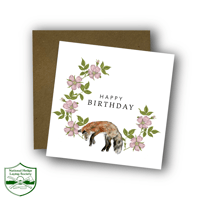 Image 2 of Fox Birthday Card