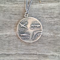 Image 2 of Vintage St. Christopher Religious Necklace, c. '50s-'70s