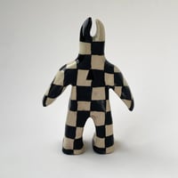 Image of Black Checkered Wall-Mounted Devil