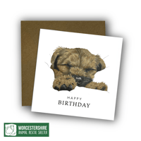 Image 2 of Sleeping Terrier Card