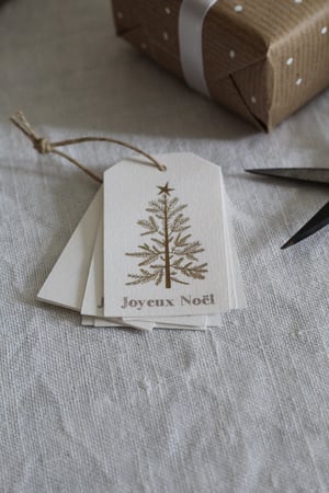 Image of Etiquette cadeau Noël Mon beau sapin