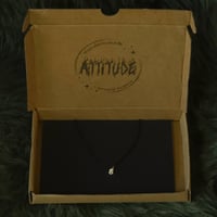 Image 5 of Minimalist Black Gothic Snake Charm Necklace - Silver or 18k Gold plated detail, handmade in London