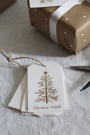 Image of Etiquette cadeau Noël Mon beau sapin