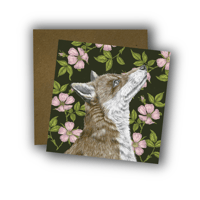 Image 1 of Fox and Dogrose Card