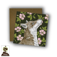 Image 2 of Fox and Dogrose Card