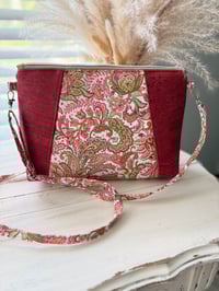 Image 2 of Sunshine Adjustable Crossbody Bag - Paisley Fabric