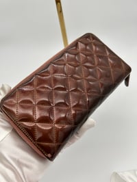 Image 9 of Chanel Brown Patent Leather Long Wallet