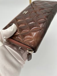 Image 6 of Chanel Brown Patent Leather Long Wallet