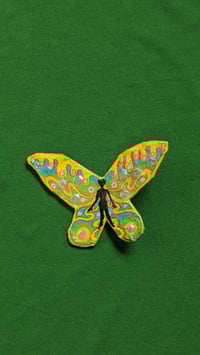 Gooey Yellow Faerie Brooch