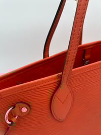 Image 4 of Louis Vuitton Neverfull PM Orange Epi Leather Shoulder Bag