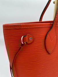 Image 8 of Louis Vuitton Neverfull PM Orange Epi Leather Shoulder Bag