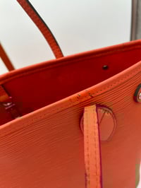 Image 5 of Louis Vuitton Neverfull PM Orange Epi Leather Shoulder Bag