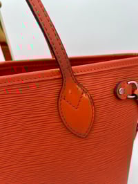 Image 3 of Louis Vuitton Neverfull PM Orange Epi Leather Shoulder Bag