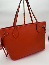 Image 9 of Louis Vuitton Neverfull PM Orange Epi Leather Shoulder Bag