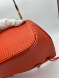 Image 21 of Louis Vuitton Neverfull PM Orange Epi Leather Shoulder Bag