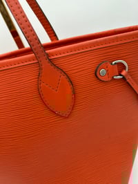 Image 11 of Louis Vuitton Neverfull PM Orange Epi Leather Shoulder Bag