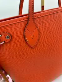 Image 10 of Louis Vuitton Neverfull PM Orange Epi Leather Shoulder Bag
