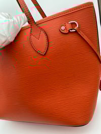 Image 12 of Louis Vuitton Neverfull PM Orange Epi Leather Shoulder Bag