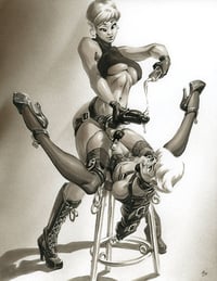 "Eyes Up Here, Toni" Original Art