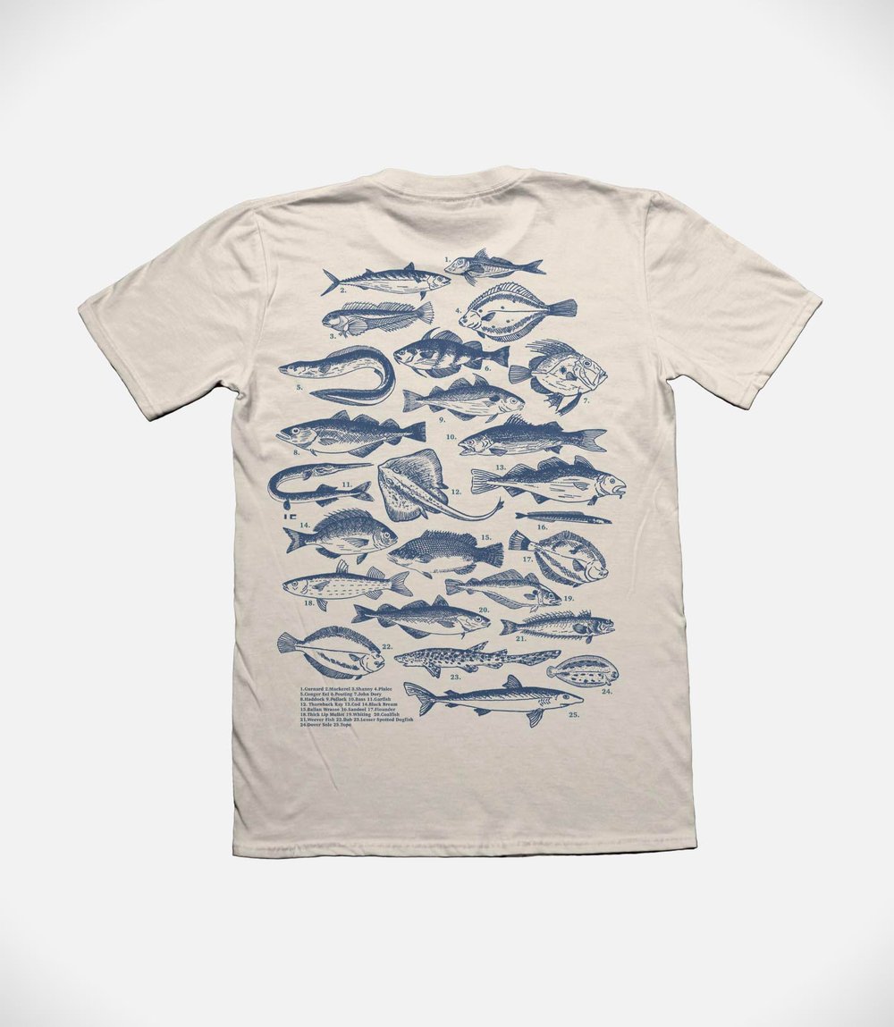 Saltwater Fish of the British Isles Species T Shirt