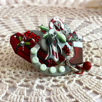 Image 2 of Candy Cane Creepy Christmas Adult Pacifier
