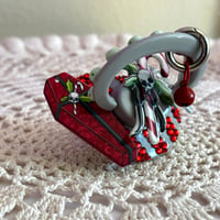 Image 3 of Candy Cane Creepy Christmas Adult Pacifier