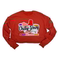 The Chilly Bear™ Cropped Sweatshirt — Brick